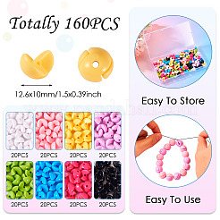 160Pcs 8 Colors Transparent Acrylic Beads&nbsp;OACR-TA0002-58