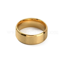 201 Stainless Steel Plain Band Ring for Men Women&nbsp;RJEW-WH0010-06D-MG