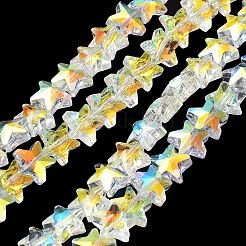Electroplate Transparent Glass Beads&nbsp;EGLA-Z003-AB01