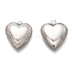 Non-Tarnish 316 Stainless Steel Locket Pendants&nbsp;X-STAS-O135-06P
