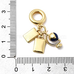 Brass Enamel Colorful European Dangle Charms&nbsp;KK-C138-10G