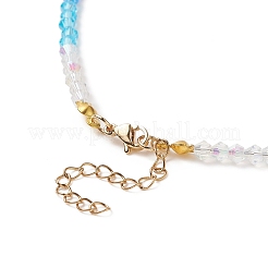 Alloy Enamel Evil Eye Pendant Necklace with Crystal Rhinestone&nbsp;NJEW-JN04206