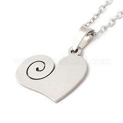Non-Tarnish 306 Stainless Steel Pendant Necklace for Women&nbsp;LS-NJEW-Q772-01P-08