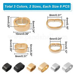 48Pcs 6 Style Electrophoresis 304 Stainless Steel Slide Charm&nbsp;STAS-UN0008-58