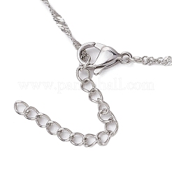 3Pcs 3 Sizes 304 Stainless Steel Singapore Chain Macrame Pouch Necklace Making&nbsp;NJEW-JN05070-01