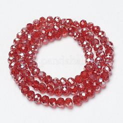 Electroplate Glass Beads Strands&nbsp;EGLA-A034-T4mm-J08