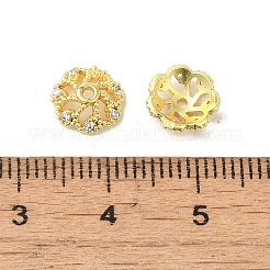 Rack Plating Brass Beads Caps&nbsp;KK-B088-02B-G