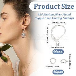 60Pcs Brass Leverback Earring Findings&nbsp;KK-ME0001-03