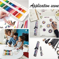 2Pcs 2 Style Handmade Canvas Pencil Roll Wrap&nbsp;ABAG-NB0001-58
