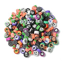 200Pcs 2 Styles Halloween Handmade Polymer Clay Beads&nbsp;CLAY-CJ0001-86