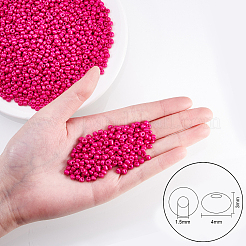 6/0 Baking Paint Glass Seed Beads&nbsp;SEED-OL0002-09-4mm-06