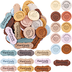 80Pcs 20 Styles Imitation Leather Label Tags&nbsp;DIY-CL0002-13