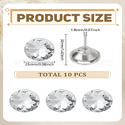 10Pcs Iron Map Pins&nbsp;AJEW-LP0010-85