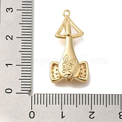 Brass Micro Pave Clear Cubic Zirconia Fold Over Clasps&nbsp;KK-K389-128G