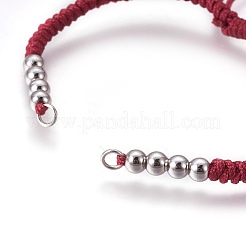 Nylon Cord Braided Bead Bracelets Making&nbsp;BJEW-F360-FP15