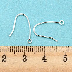 925 Sterling Silver Hoop Earring Findings&nbsp;STER-H107-08S