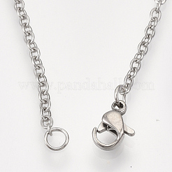 Non-Tarnish 201 Stainless Steel Puppy Pendant Necklaces&nbsp;NJEW-T009-JN043-1-40