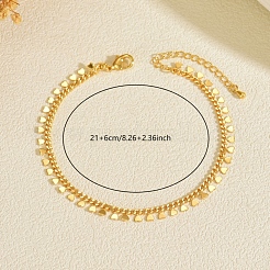 Brass Heart Tassel Anklets for Women&nbsp;HT1275