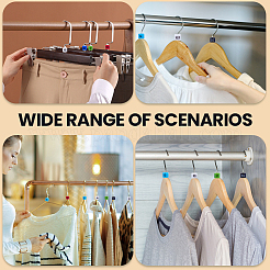 200Pcs 10 Colors Plastic Clothes Trouser Hanger Size Marker&nbsp;KY-CP0001-36