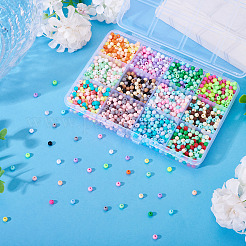 72G 12 Colors Opaque Acrylic Beads&nbsp;OACR-TA0003-91