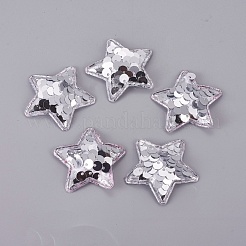 Paillette/Sequin & Cloth Iron On Patches&nbsp;DIY-WH0143-31B