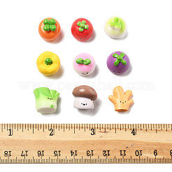 36Pcs 9 Styles Resin Vegetable Figurines Ornament&nbsp;DJEW-FS0001-02