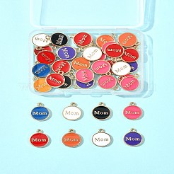 40Pcs Mother's Day Alloy Enamel Charms&nbsp;ENAM-FS0002-79