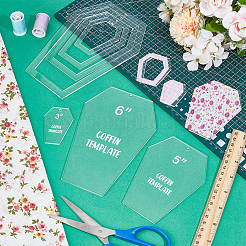 Acrylic Quilting Templates&nbsp;DIY-BC0014-52A