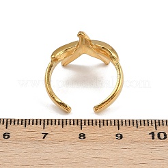 304 Stainless Steel Open Cuff Rings for Women&nbsp;RJEW-K303-04G