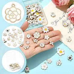 76Pcs 19 Styles Alloy Enamel Pendants&nbsp;ENAM-FS0004-23