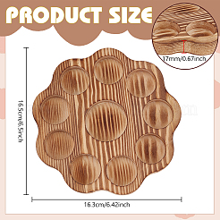 Flower Shaped Wooden Essential Oils Storage Rack&nbsp;ODIS-WH0043-167