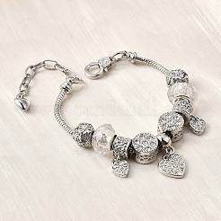Alloy European Beads Charm Bracelets&nbsp;BJEW-F495-15P