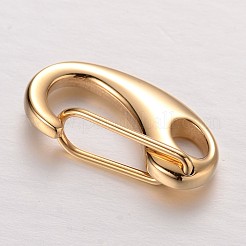 304 Stainless Steel Push Gate Snap Keychain Clasp Findings&nbsp;STAS-G140-71A