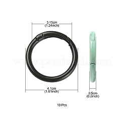 10Pcs Spray Painted Alloy Spring Gate Rings&nbsp;FIND-YW0001-62