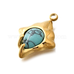Synthetic Turquoise Pendants&nbsp;LS-STAS-D310-03G-03