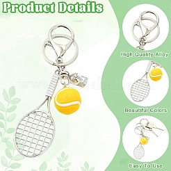 Alloy & Cloth Fabric Pendant Keychains&nbsp;KEYC-YW00298