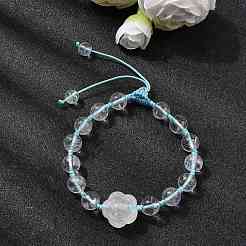 Adjustable Natural Mixed Gemstone Beads Braided Bead Bracelets for Women&nbsp;BJEW-L713-A
