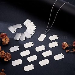 25Pcs 201 Stainless Steel Stamping Blank Tag Pendants&nbsp;STAS-HY0001-84
