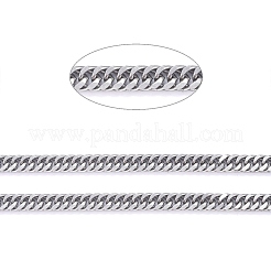 Tarnish Resistant 304 Stainless Steel Diamond Cut Chunky Curb Chains&nbsp;CHS-F013-02P