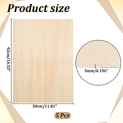 Wood Board&nbsp;DIY-WH0591-420-1