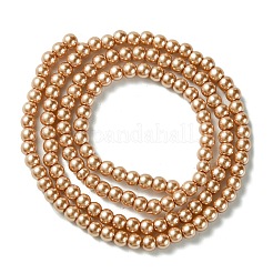 Eco-Friendly Dyed Glass Pearl Round Beads Strands&nbsp;HY-A002-3mm-M