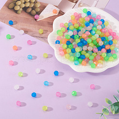 500Pcs Luminous PS Plastic Beads&nbsp;FIND-TA00009-13A
