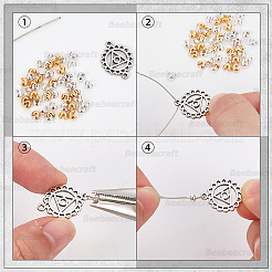 Brass Crimp Beads Covers&nbsp;FIND-BBC0015-78A