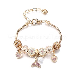 Alloy European Beads Charm Bracelets&nbsp;BJEW-F495-10G