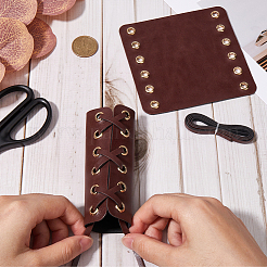 PU Leather Leather Motorcycle Grip Covers&nbsp;AJEW-WH20001-44D