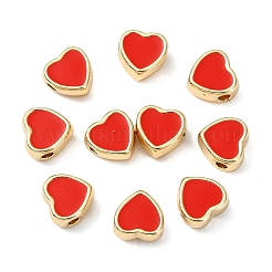 10Pcs Brass Enamel Beads&nbsp;KK-YW0004-20