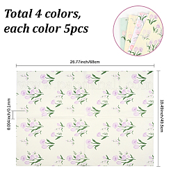 20Pcs 4 Colors Wrapping Paper&nbsp;DIY-SP0005-24