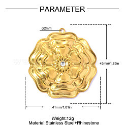 304 Stainless Steel Pendants&nbsp;STAS-OY015-89G