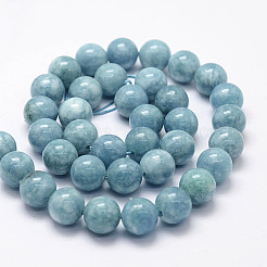 Natural White Jade Imitation Amazonite Beads Strands&nbsp;X-G-F364-16-8mm