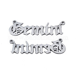 Non-Tarnish 304 Stainless Steel Connector Charms&nbsp;STAS-N095-136I